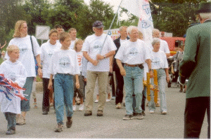 Die Mannschaft der F.T.G. beim Festumzug